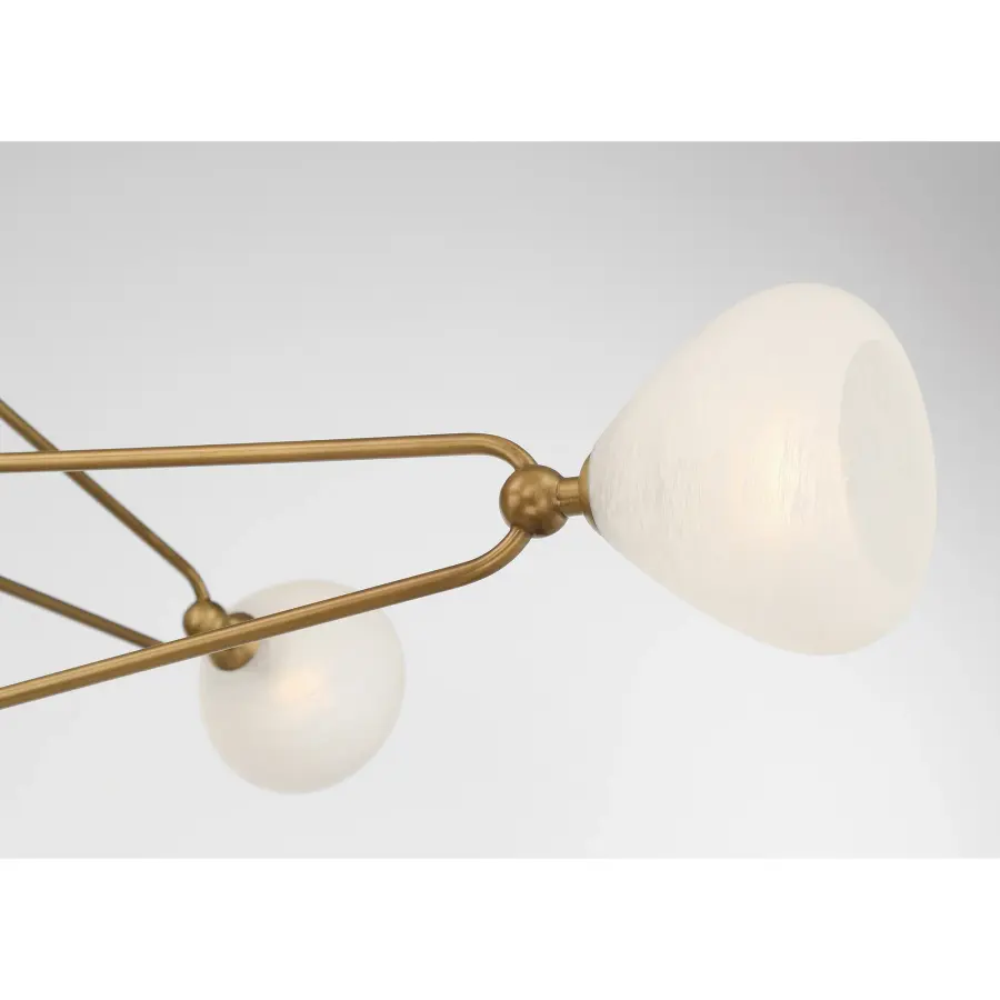 Orion 53" 4-Light Chandelier in Legacy Brass - Image 4