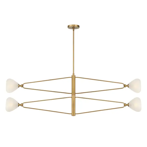 Orion 53" 4-Light Chandelier in Legacy Brass - Image 8