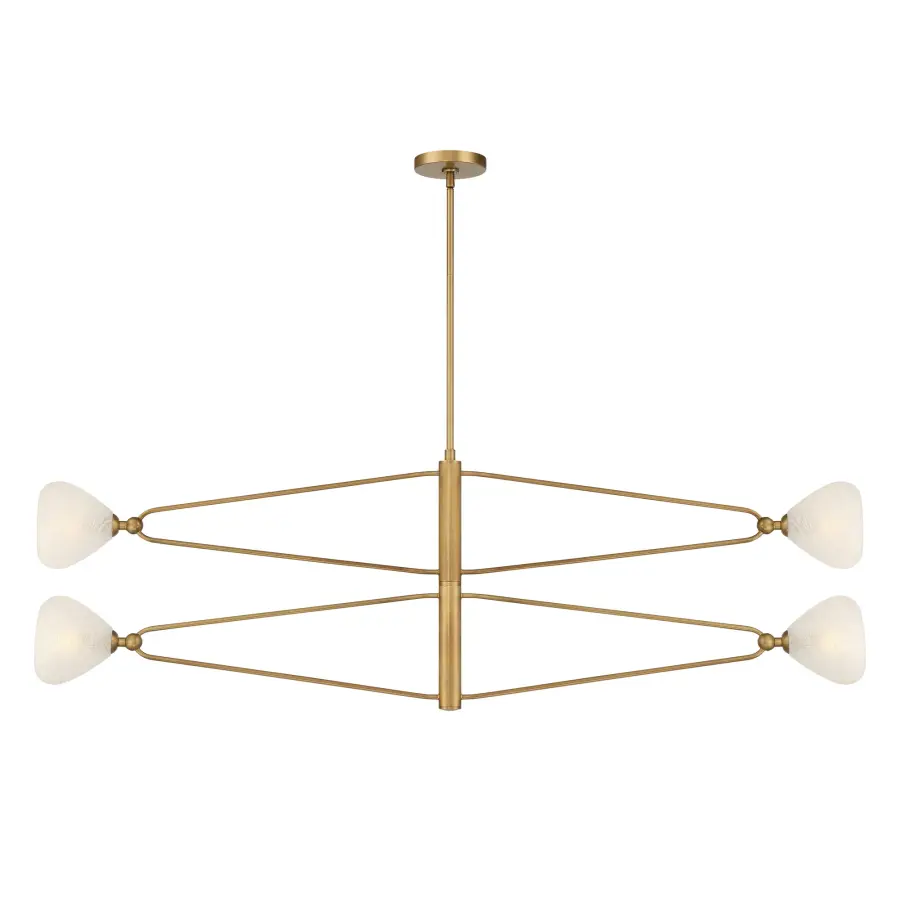 Orion 53" 4-Light Chandelier in Legacy Brass - Image 8