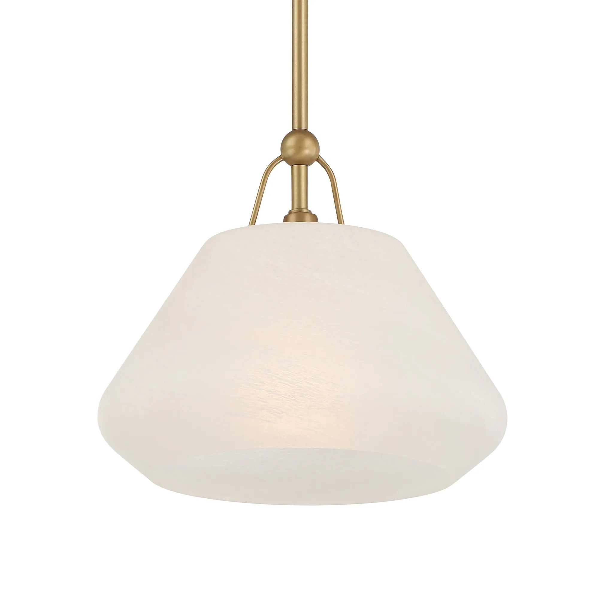 Orion 11.75" 1-Light Pendant in Legacy Brass