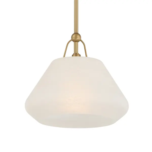 Orion 11.75" 1-Light Pendant in Legacy Brass - Image 1