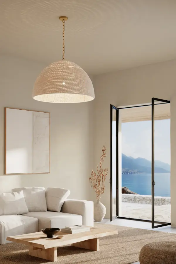 Fernwood 36" 1-Light Pendant in Legacy Brass - Image 4