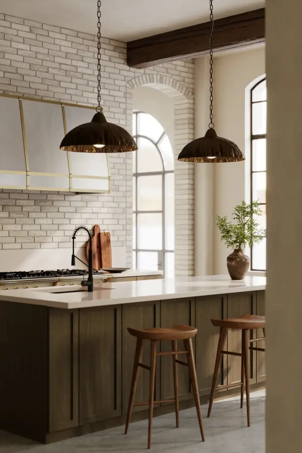 1-Light Pendant - Antique Brass - alternate view