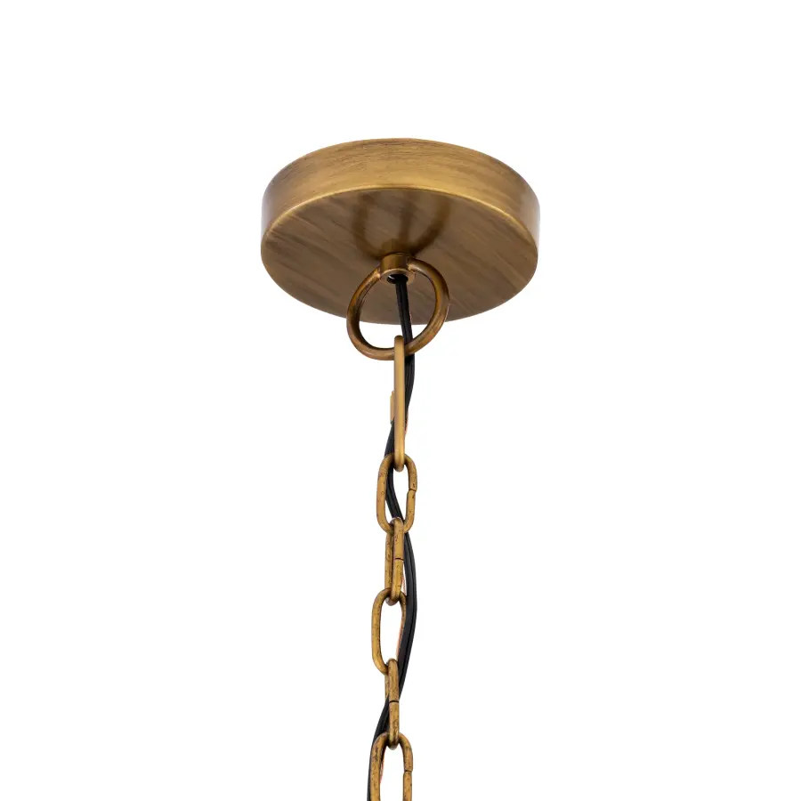 Zinnia 36" 1-Light Pendant in Antique Brass - Image 3