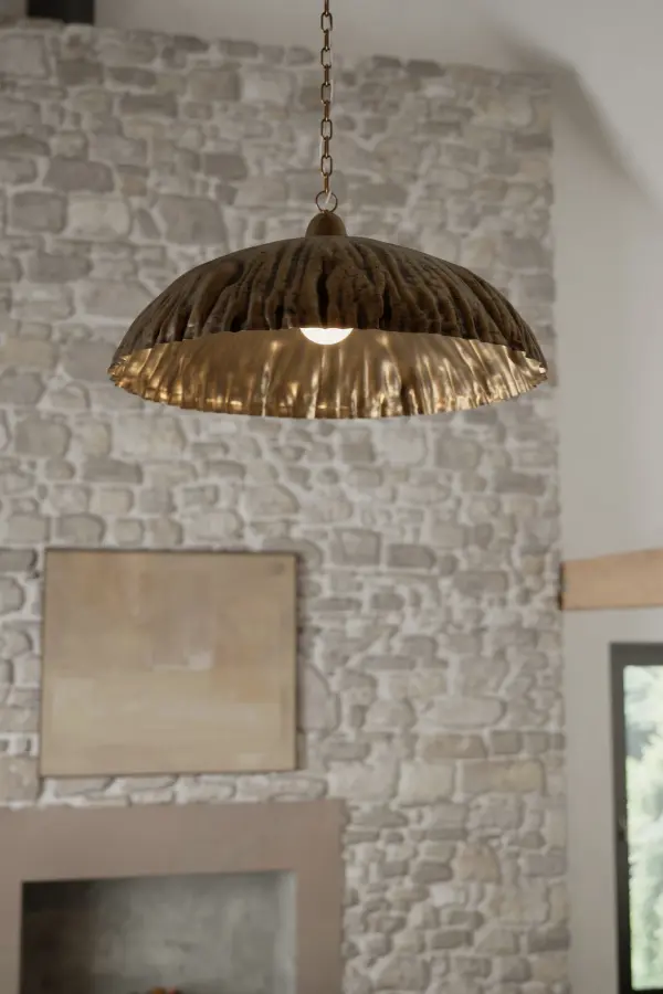 Zinnia 36" 1-Light Pendant in Antique Brass - Image 4