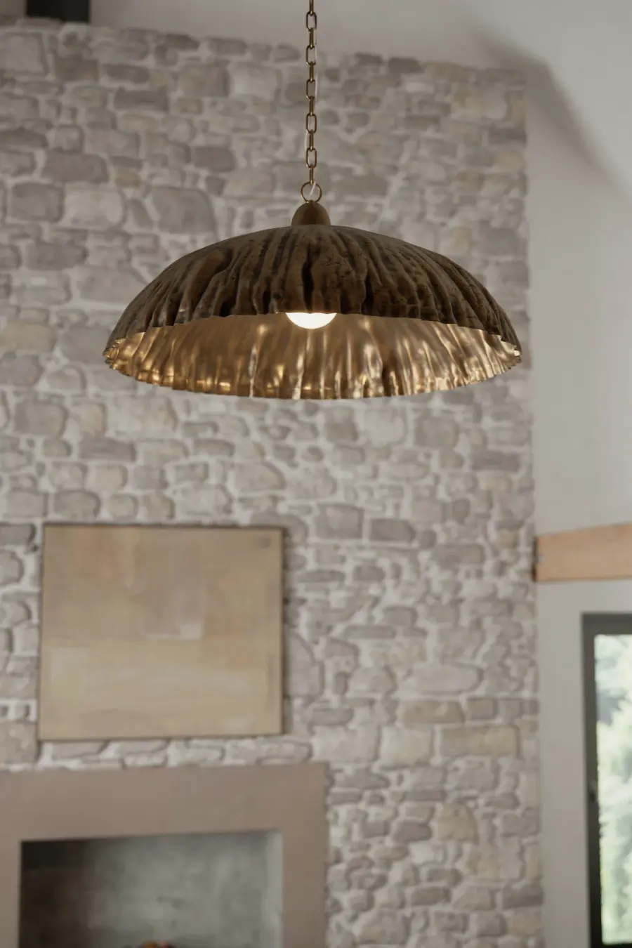 Zinnia 36" 1-Light Pendant in Antique Brass - Image 4