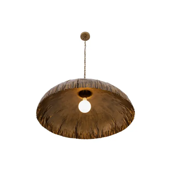 Zinnia 36" 1-Light Pendant in Antique Brass - Image 8
