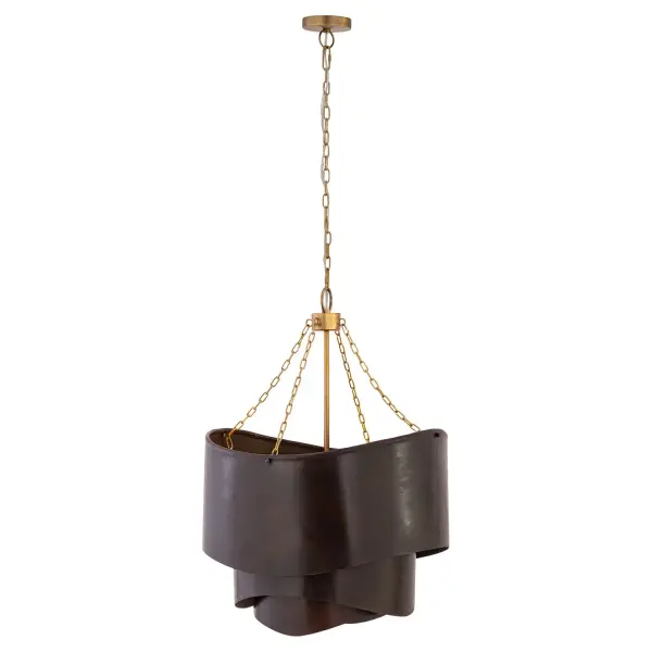 3-Light Pendant - Legacy Brass and Dark Bronze