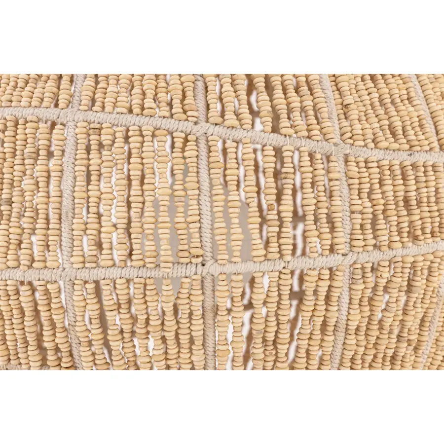 Cavara 23" 1-Light Pendant in Legacy Brass with Ivory Wood Beads - Image 5