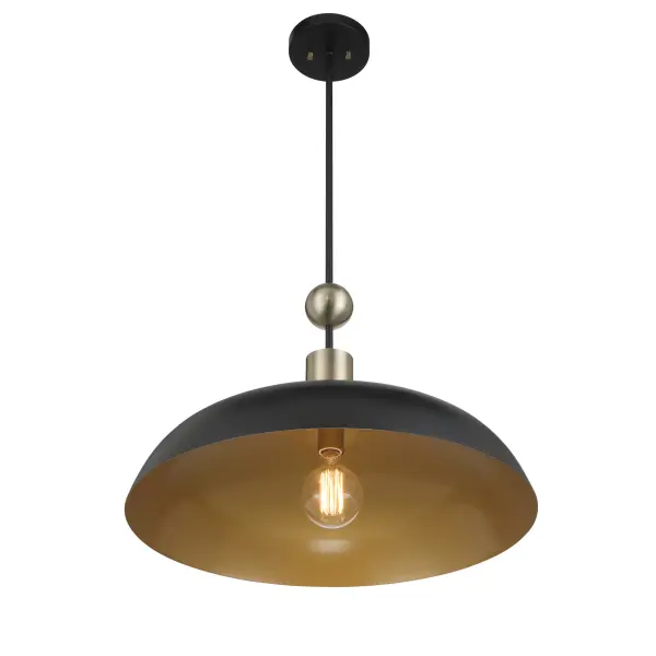 Biloxi 10.75" Coal Black Pendant Light - Image 3