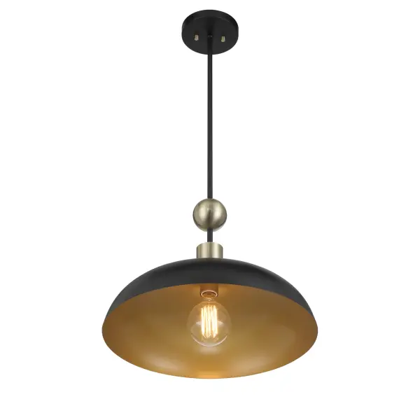 Biloxi 17.75" Coal Black Pendant Light - Image 3