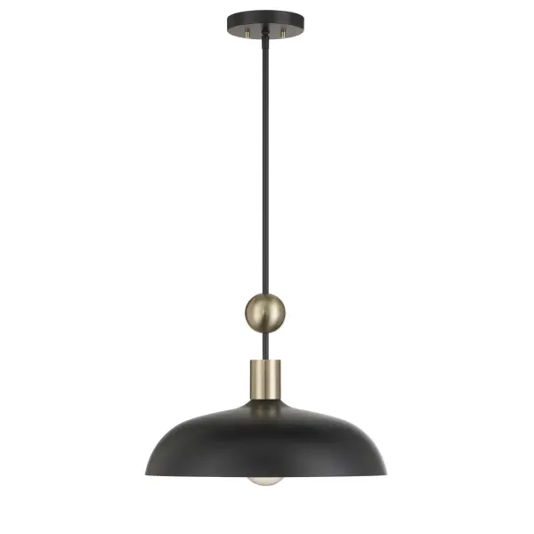 Biloxi 17.75" Coal Black Pendant Light - Image 4