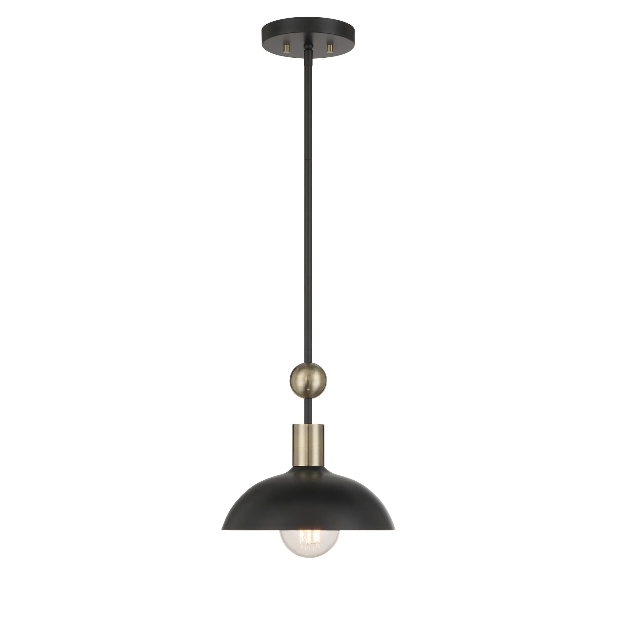 Biloxi 24" Coal Black Pendant Light