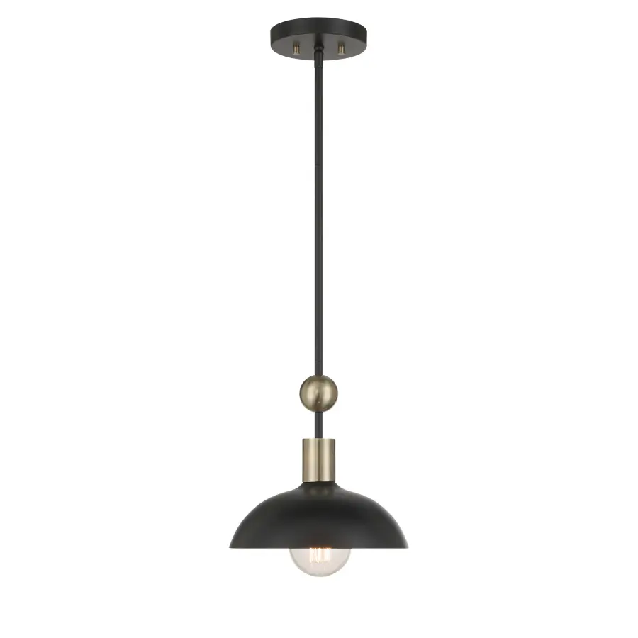 Biloxi 24" Coal Black Pendant Light - Image 1