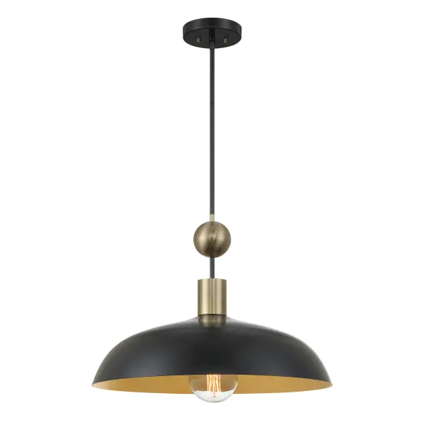 Biloxi 24" Coal Black Pendant Light - Image 3