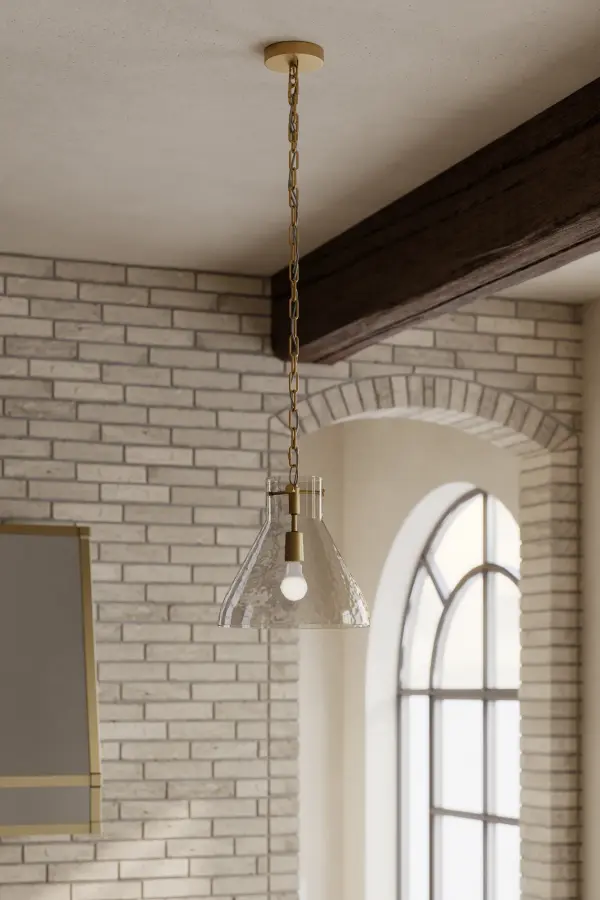 Sevara 13.25" 1-Light Pendant in Legacy Brass - Image 3