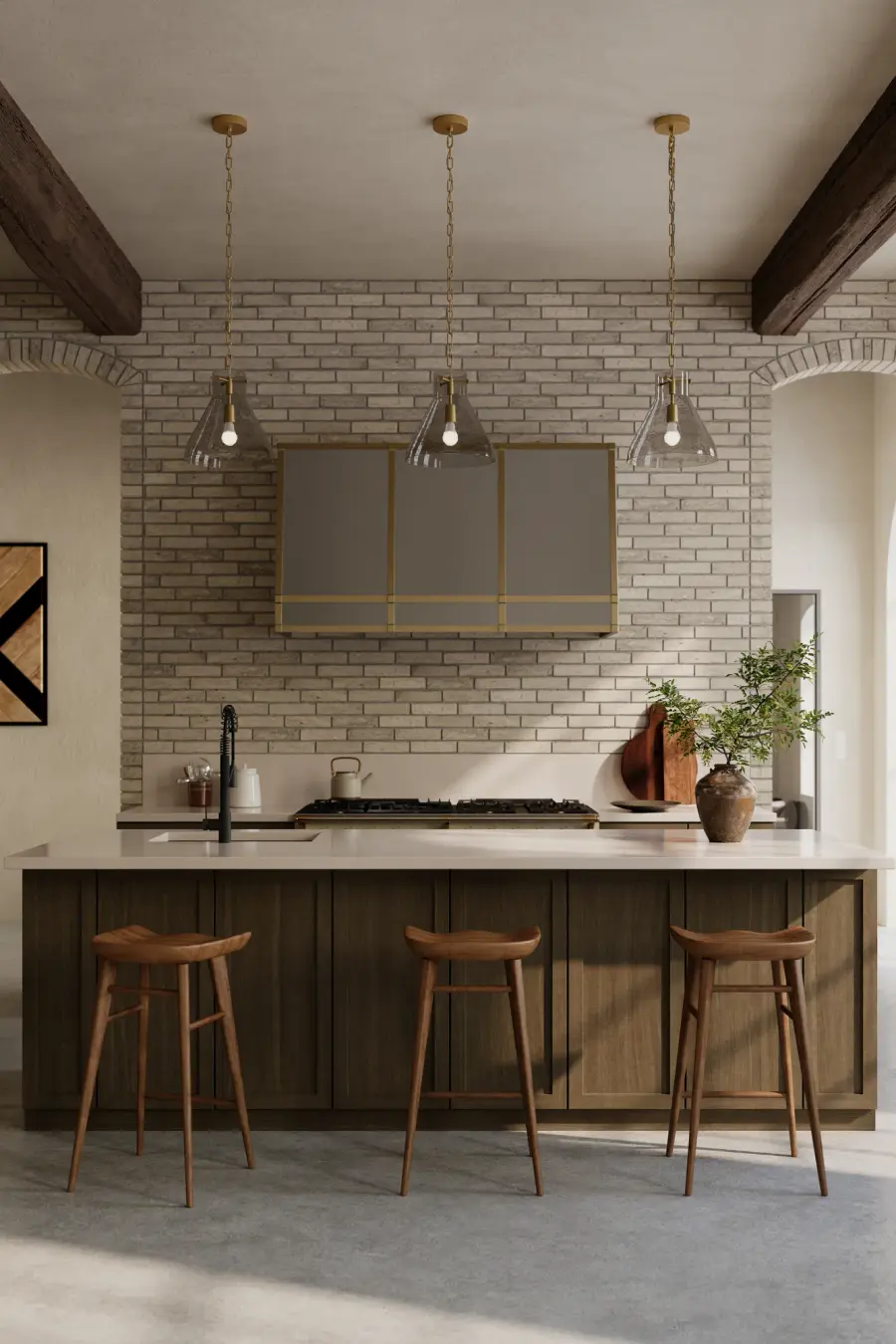 Sevara 13.25" 1-Light Pendant in Legacy Brass - Image 4