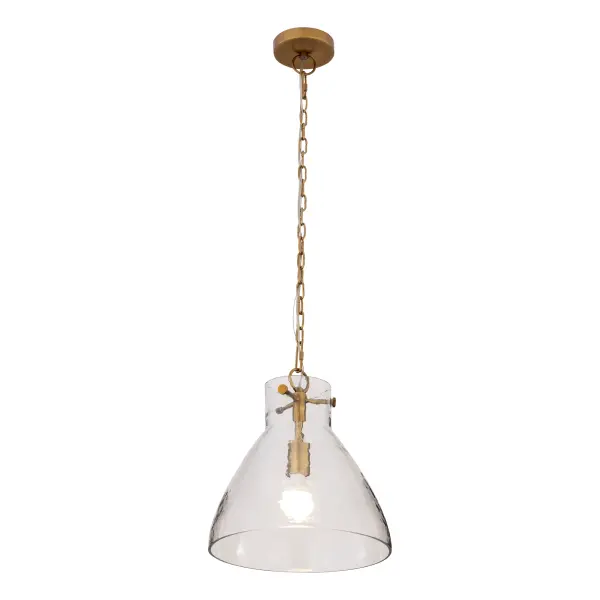 Sevara 13.25" 1-Light Pendant in Legacy Brass - Image 7