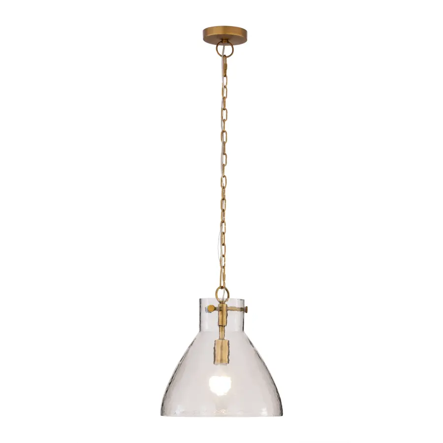 Sevara 13.25" 1-Light Pendant in Legacy Brass - Image 9
