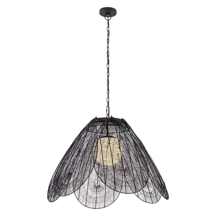 Sylari 30" 1-Light Pendant in Dark Matte Black - Image 1