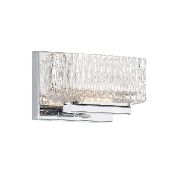 The Sparren LED bath light delivers bright, energy-efficient illumination with exceptional 95 CRI for accurate color rendering. Its compact 7.5-inch width and contemporary chrome finish make it ideal for modern bathrooms.