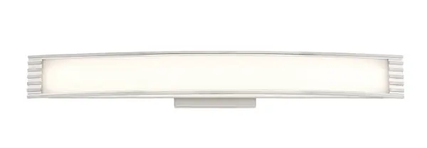 32" LED 1 Light Vanity in Brushed Nickel Finish with Acrylic Shade