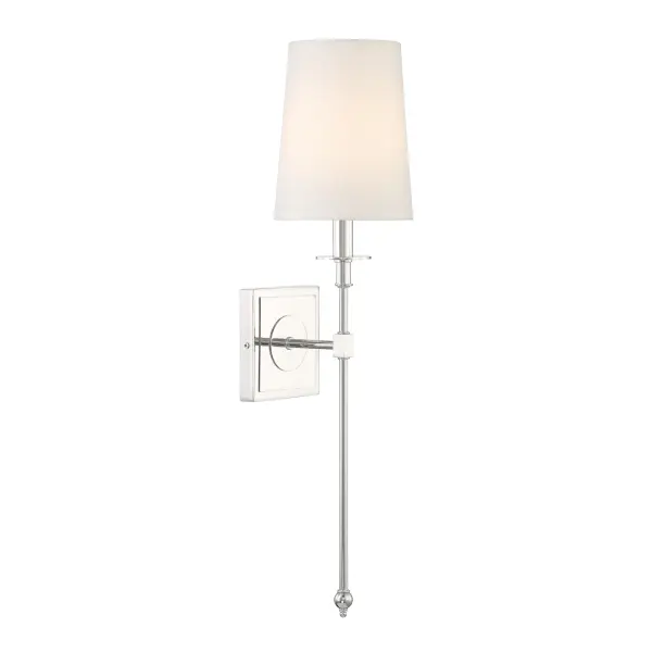 Calera 1 Light Wall Sconce in Polished Nickel - Image 3