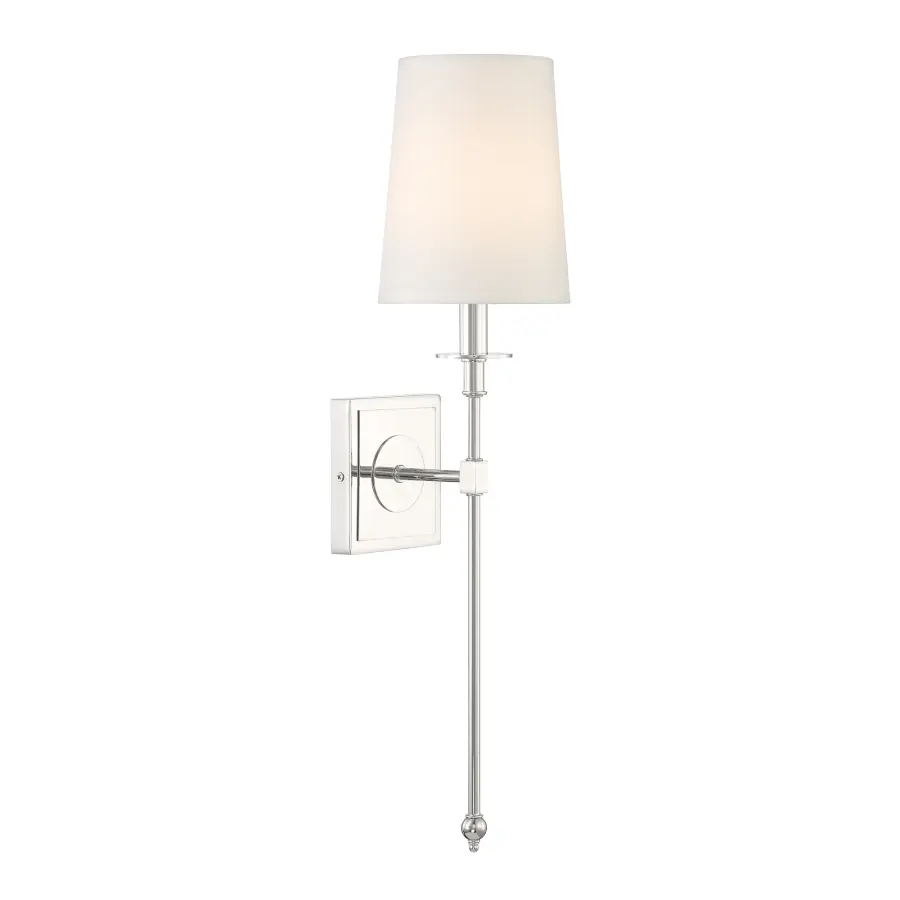 Calera 1 Light Wall Sconce in Polished Nickel - Image 3