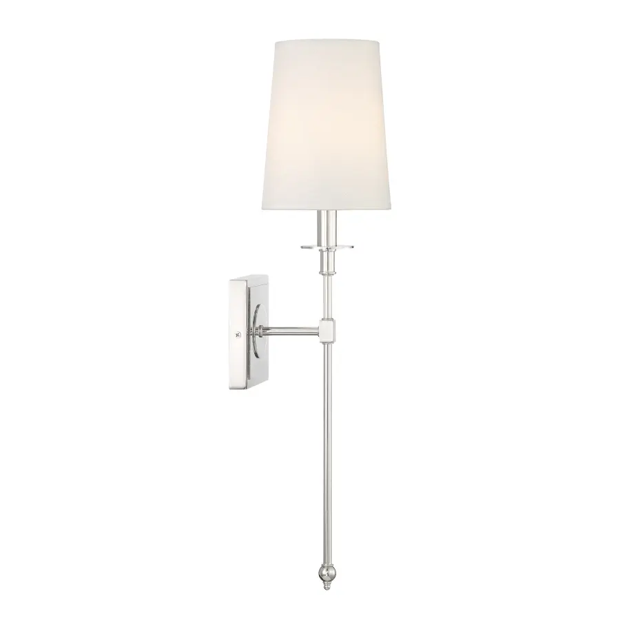 Calera 1 Light Wall Sconce in Polished Nickel - Image 4