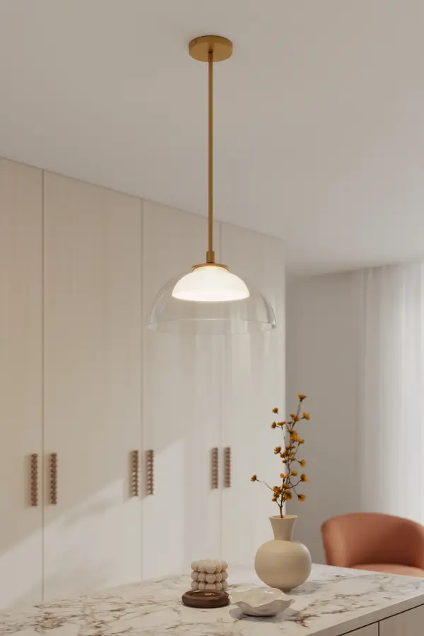 Halwynd 15" LED Convertible Pendant/Semi-Flush Mount - Image 4