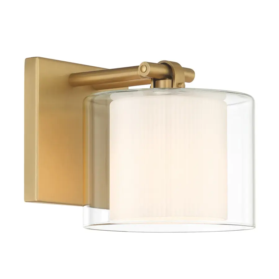 Seville 6" High 1-Light Bath Sconce - Image 1