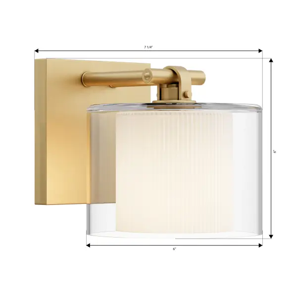 Seville 6" High 1-Light Bath Sconce - Image 4