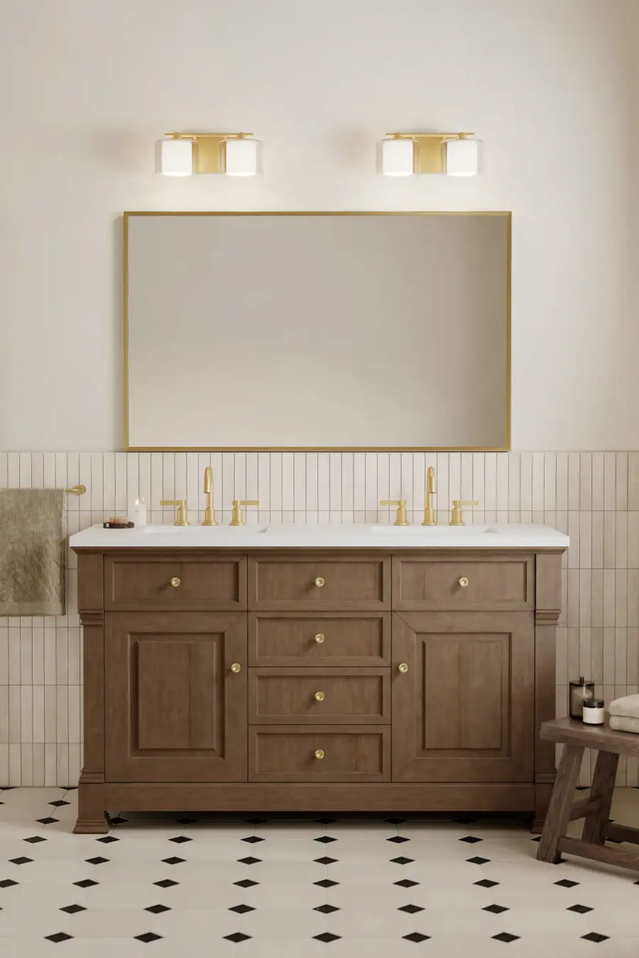 Seville 2-Light Vanity in Legacy Brass - Image 3