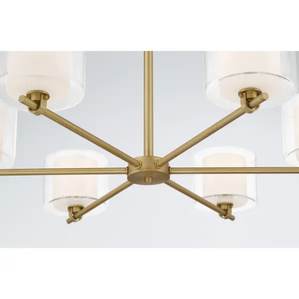Seville 32" 6-Light Chandelier in Legacy Brass - Image 7