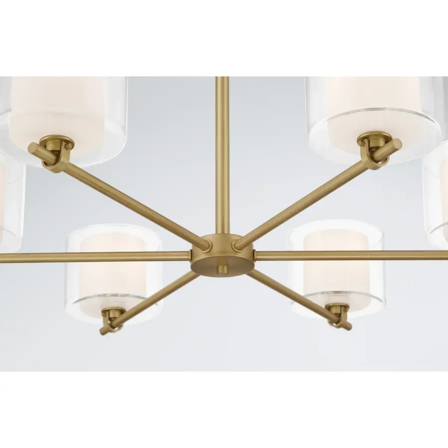Seville 32" 6-Light Chandelier in Legacy Brass - Image 7