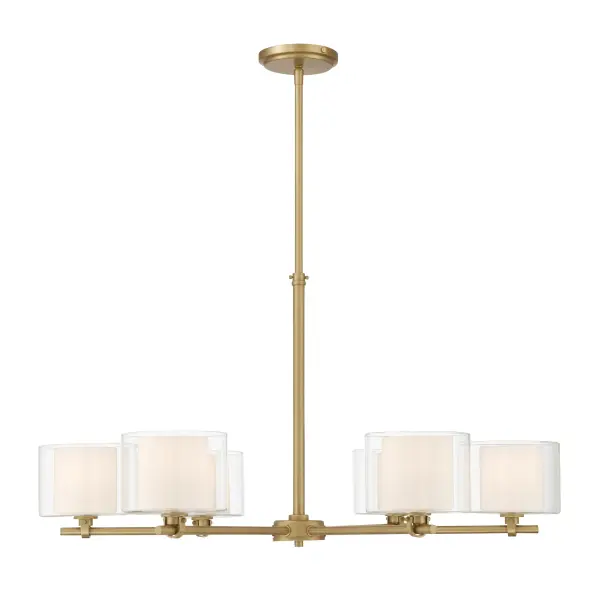 Seville 32" 6-Light Chandelier in Legacy Brass - Image 10