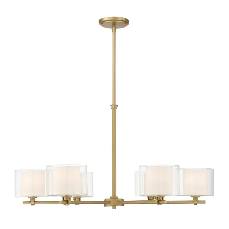 Seville 32" 6-Light Chandelier in Legacy Brass - Image 10