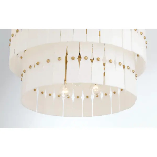 Coronelle 26" 6-Light Pendant in Legacy Brass - Image 6