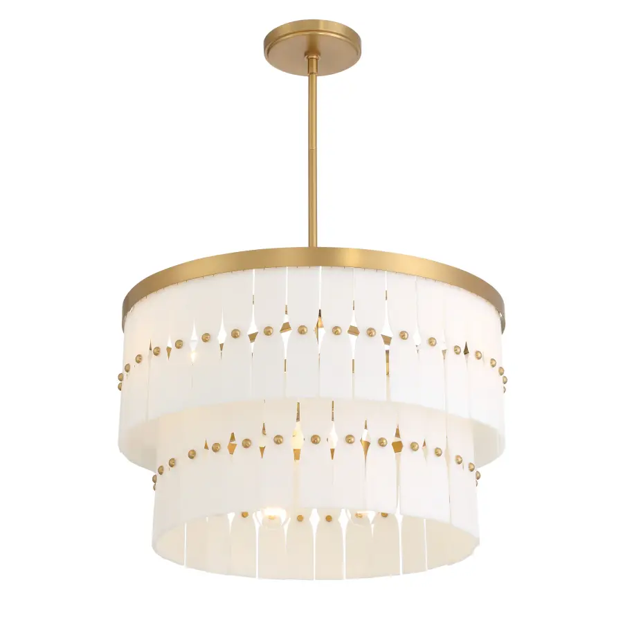 Coronelle 26" 6-Light Pendant in Legacy Brass - Image 8