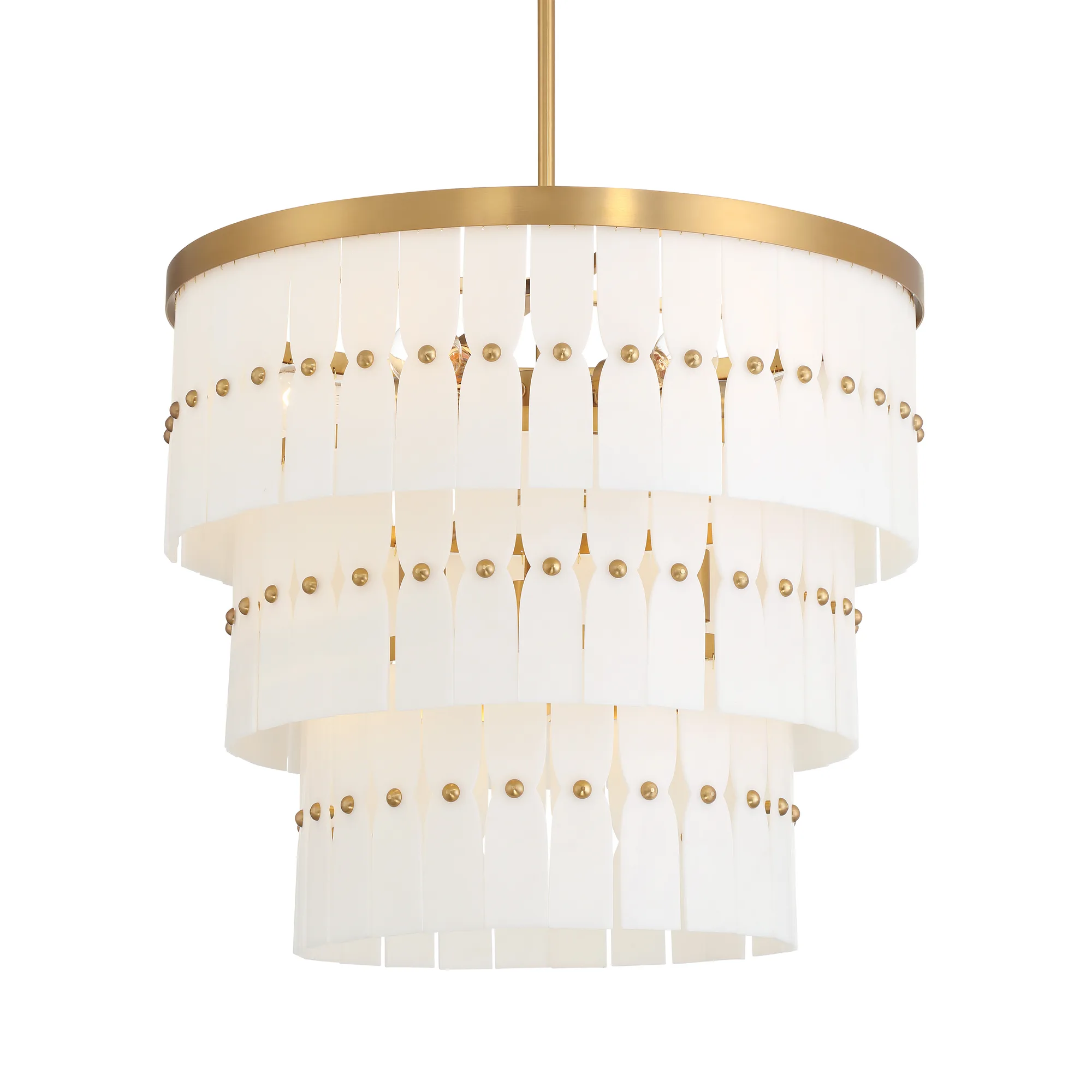 Coronelle 26" 9-Light Pendant in Legacy Brass