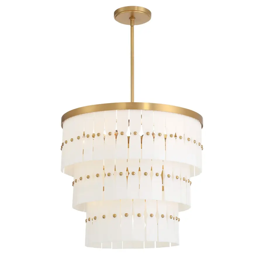 Coronelle 26" 9-Light Pendant in Legacy Brass - Image 9