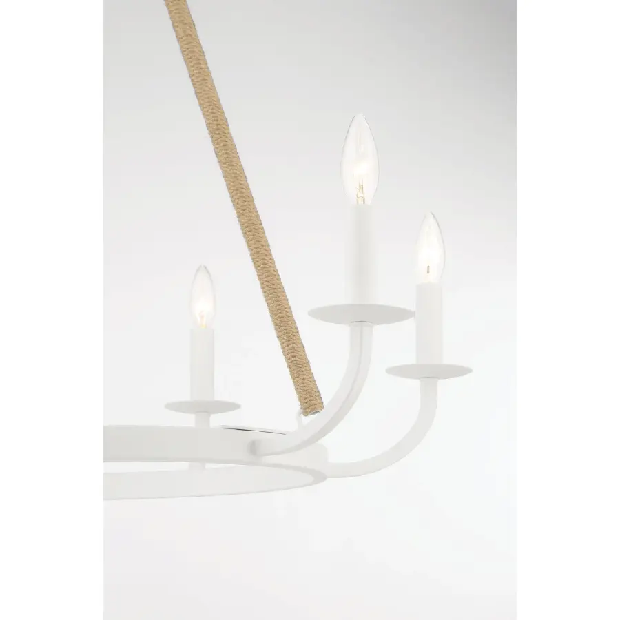 Lanton 8-Light Chandelier in Sand White - Image 2