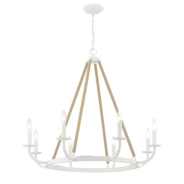 Lanton 8-Light Chandelier in Sand White - Image 5