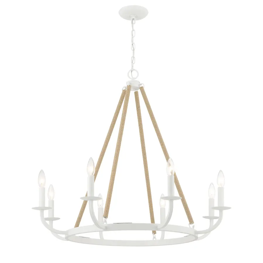Lanton 8-Light Chandelier in Sand White - Image 5