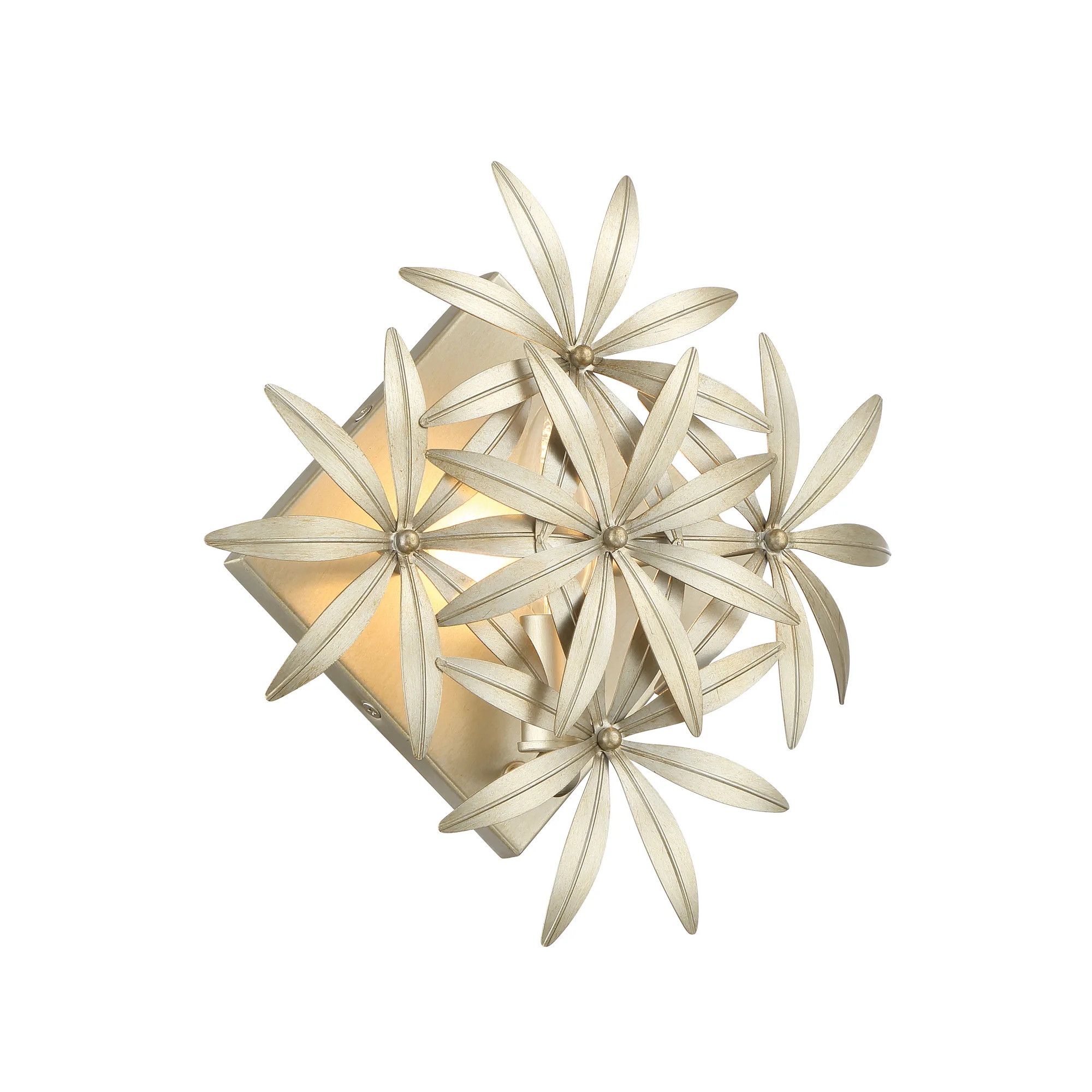 Flower Child 1-Light Wall Sconce in Ambry Gold