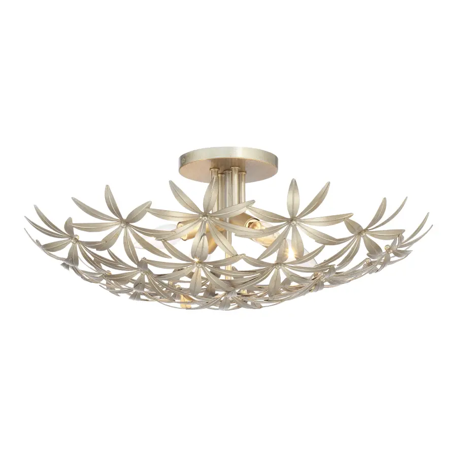 Flower Child 4-Light Semi Flush Mount in Ambry Gold - Image 1