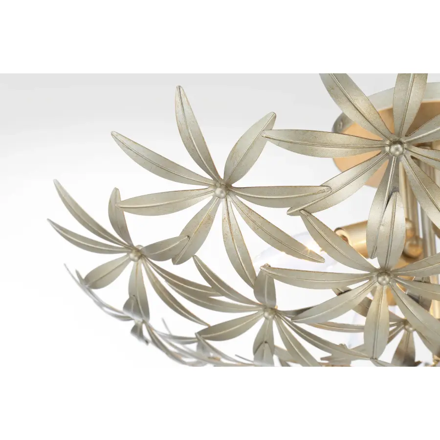 Flower Child 4-Light Semi Flush Mount in Ambry Gold - Image 2