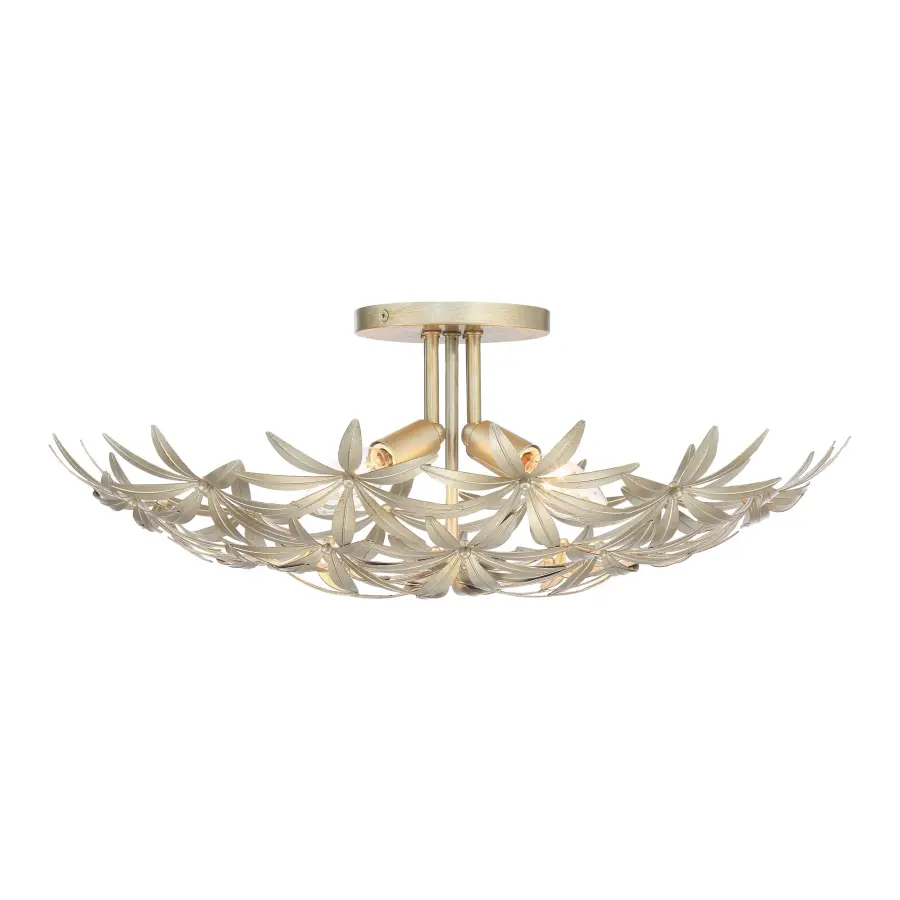 Flower Child 4-Light Semi Flush Mount in Ambry Gold - Image 3