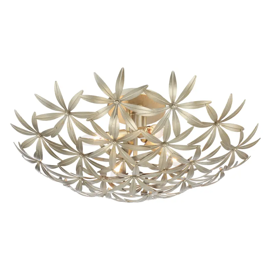 Flower Child 4-Light Semi Flush Mount in Ambry Gold - Image 4