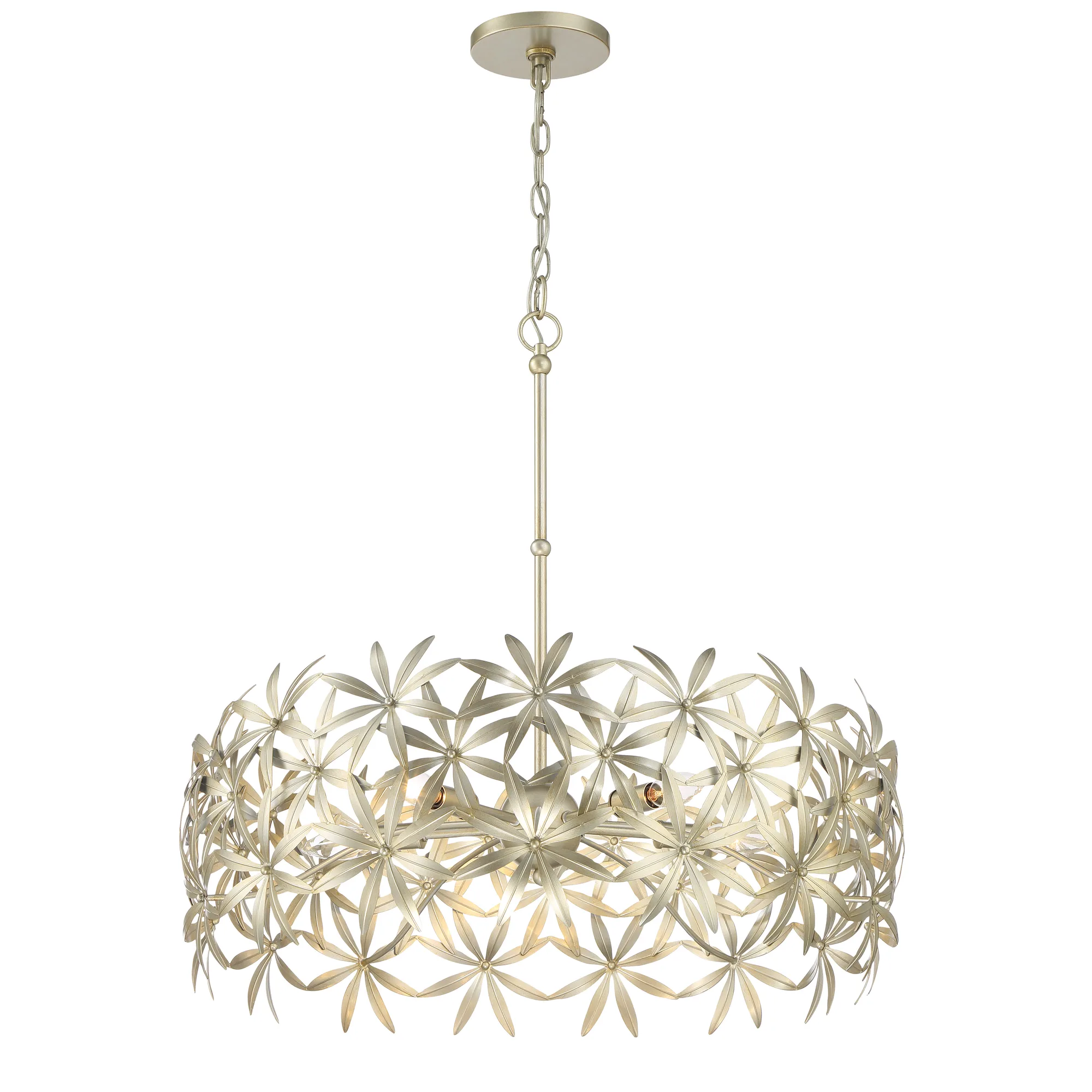 Flower Child 5-Light Pendant in Ambry Gold